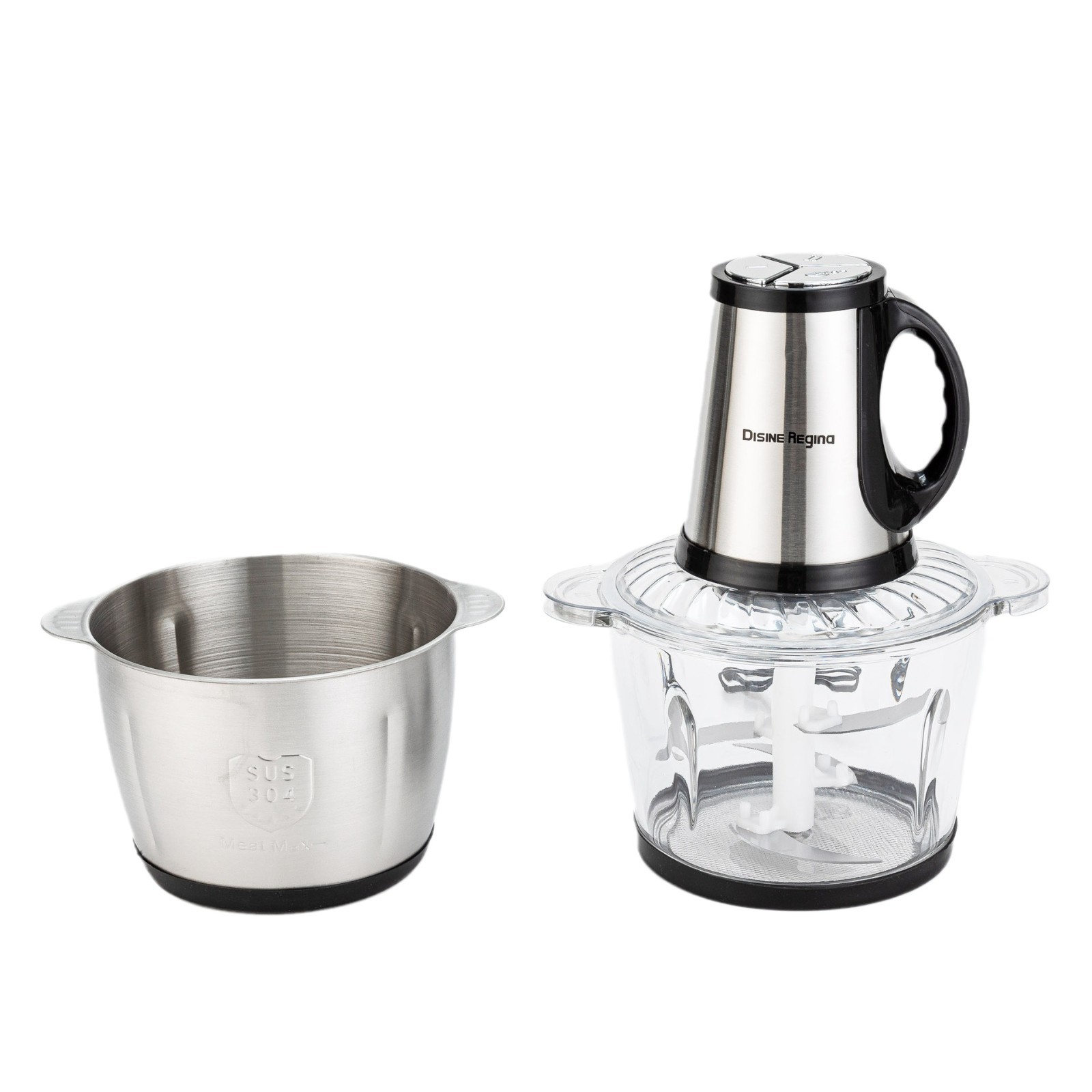 Cross-Border 2L Electric Stainless Steel Meat Grinder, Multi-Functional Large-Capacity Stirring And Cooking Machine, European Standard Energy-Saving Item Picture