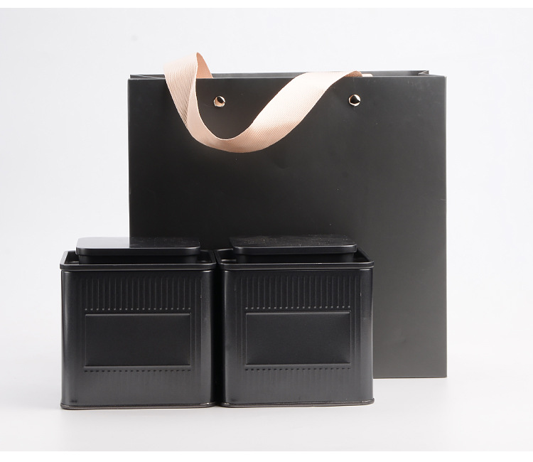 Wholesale tea cans, square cans, empty tin boxes, packaging cans, square empty cans, green tea, Fuding white tea, black tea tinplate cans pic 69