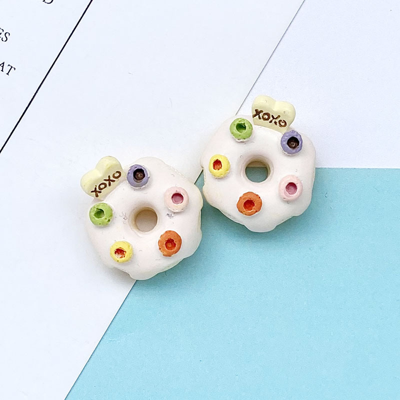 Idyllic Donuts Sweet Creative Diy Accessories Resin Accessories Homemade Cream Glue Mobile Phone Case Materials Wholesale Specification drawing