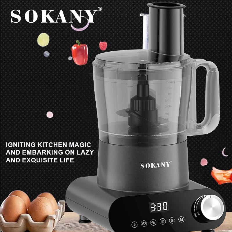 Foreign trade SOKANY03063 food processor, household 7in1 multi-functional blender, slicing, mincing, kneading and juicing machine details Picture