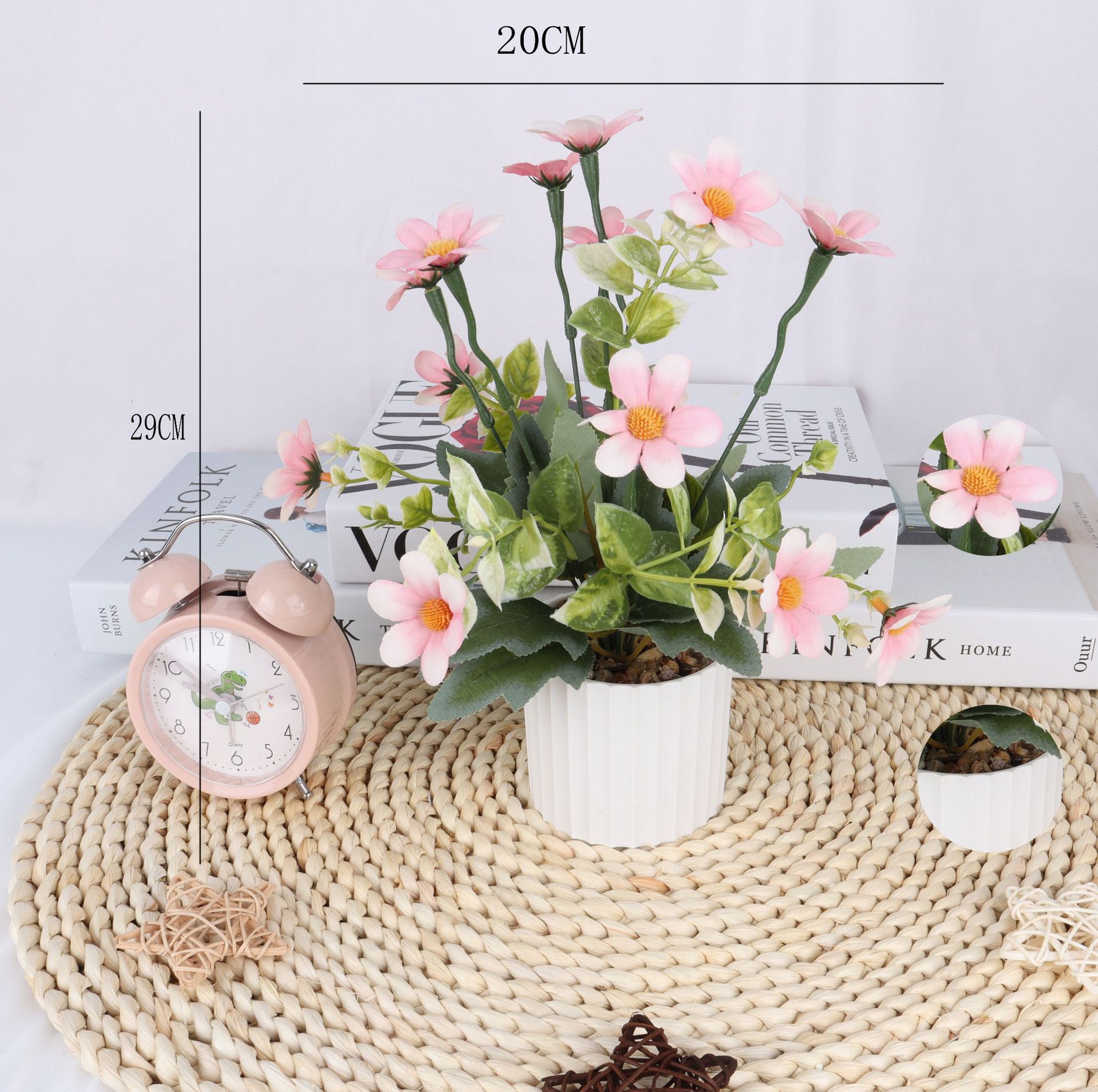 Artificial chrysanthemum potted plants/artificial flower bonsai/artificial flower creative interior small ornaments/Direct supply from Amazon factory Application Scenario