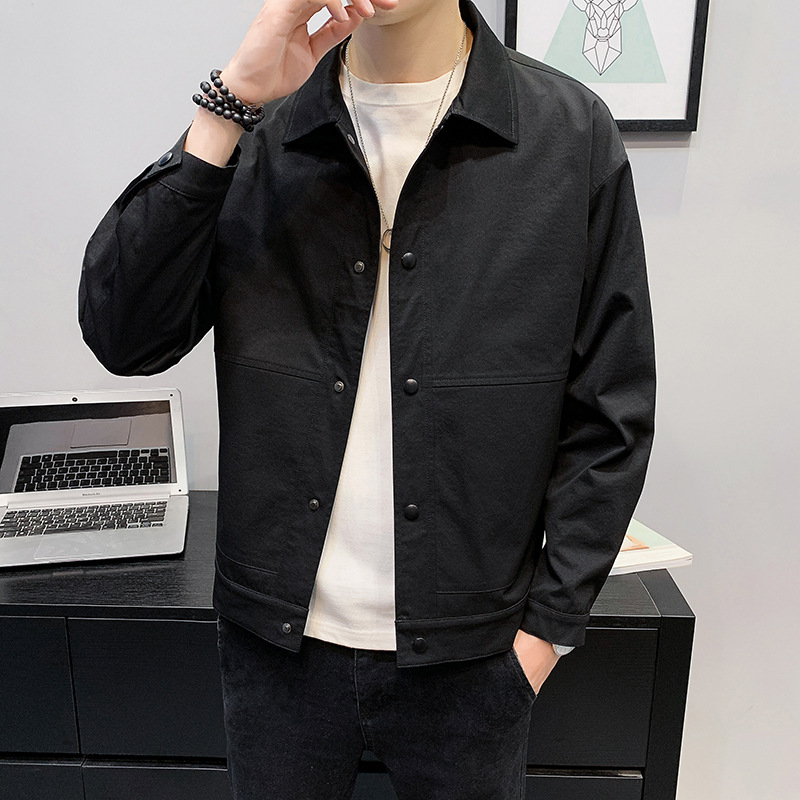 New men's thin, casual, loose, fleece jacket for spring, autumn, summer and winter, stylish and versatile details Picture