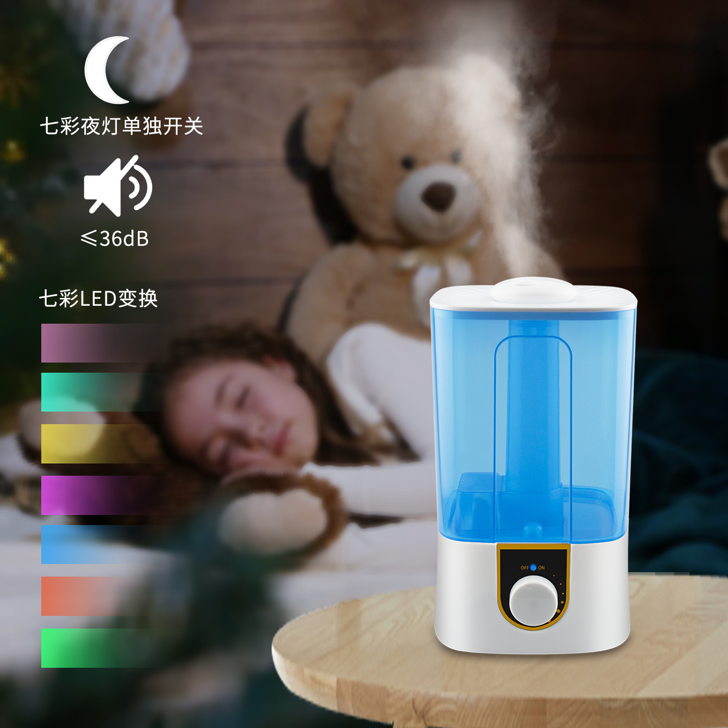 跨境超声波加/加湿器家用/鱼缸雾化器细节图