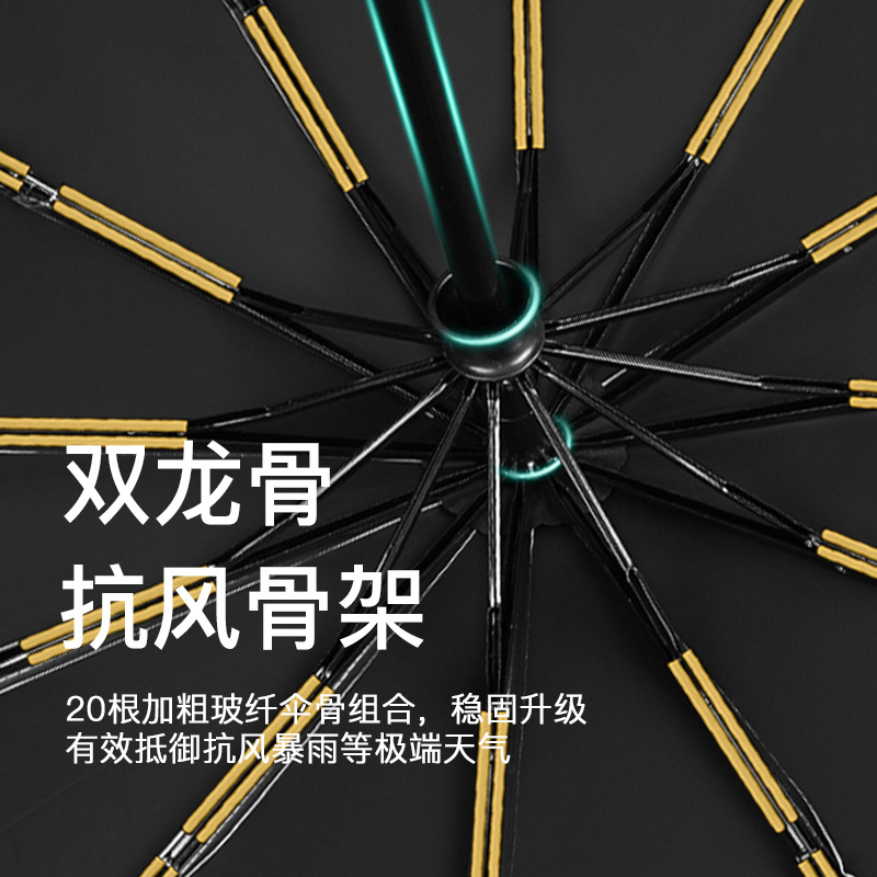 Wholesale of automatic 24-bone umbrellas, large and extra-large sun umbrellas, UV-resistant black rubber women's sun protection and sunshade umbrellas factory Application Scenario