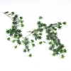 Wholesale of realistic rattan maple leaf hotel living room country-style classical photography hanging rattan props, rattan wall hanging vine decorations Item Picture