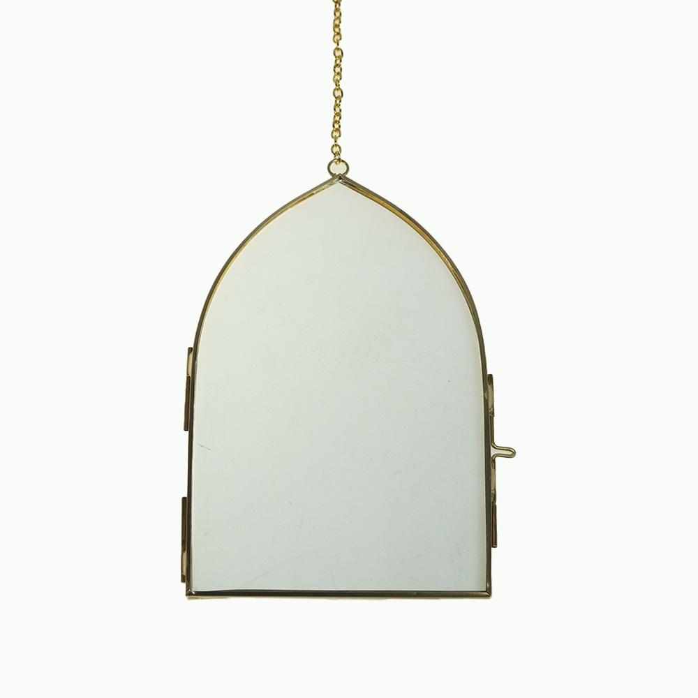 北欧玻璃挂饰异形干花相框高级感手工玻璃永生花画框亚马逊热卖白底实物图