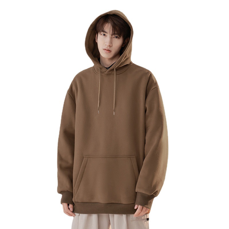 The 2023 Spring and Autumn new hooded sweatshirt, men's fashionable loose pullover, men's jacket, trendy drawstring couple's top Item Picture