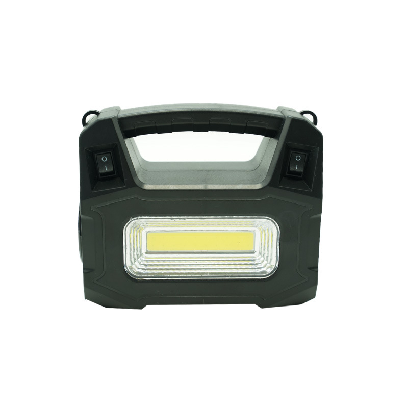 Solar-powered small system high-intensity flashlight, solar-charged portable outdoor multi-functional car emergency light details Picture