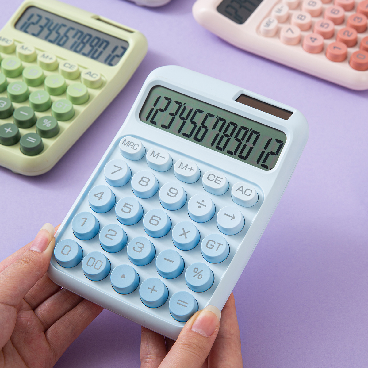 Wholesale solar calculator, high appearance level, dopamine office goddess model, computer, financial accounting, special for students details Picture