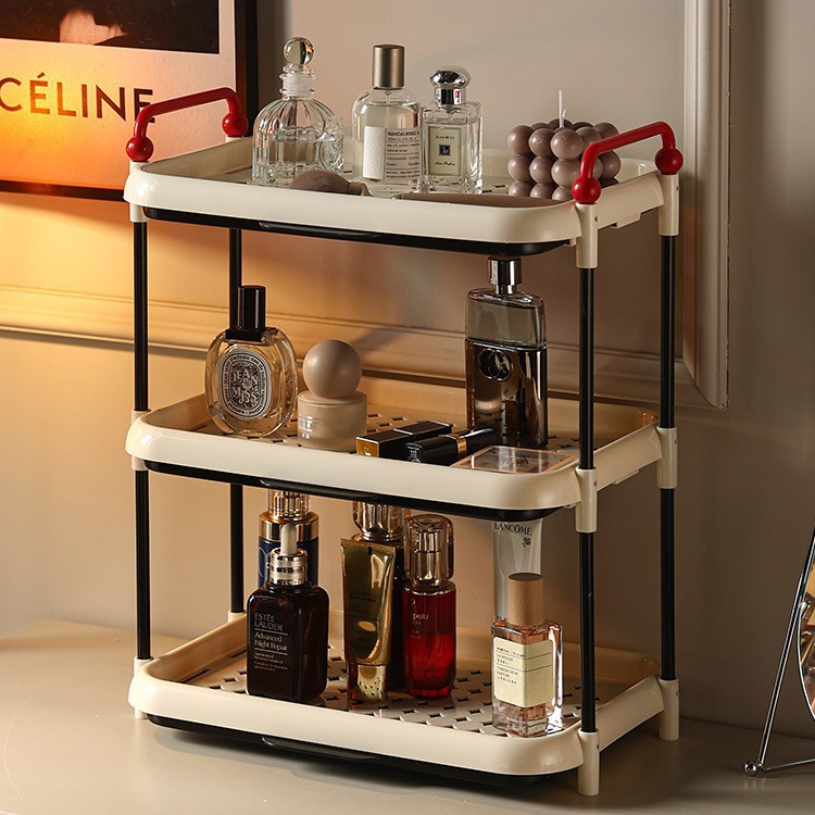 Desktop storage rack in ins style, multi-layered mugs, coffee cups, tea cup organizing rack, multi-purpose storage rack for living room and bedroom details Picture