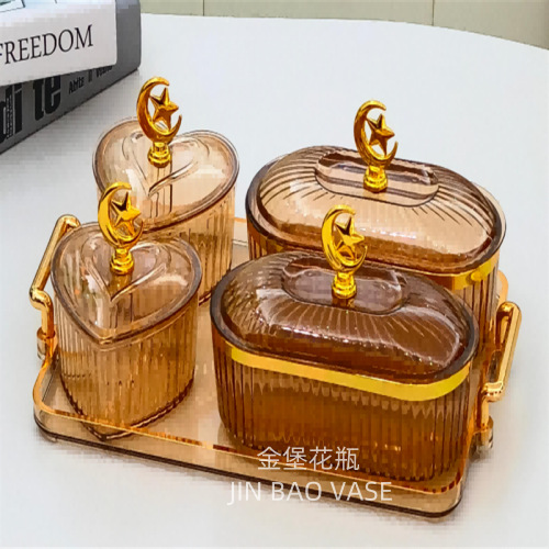 A light luxury dried fruit platter for the living room, a coffee table for pastries and snacks, a candy storage box, and separate compartments for dried fruits and nuts