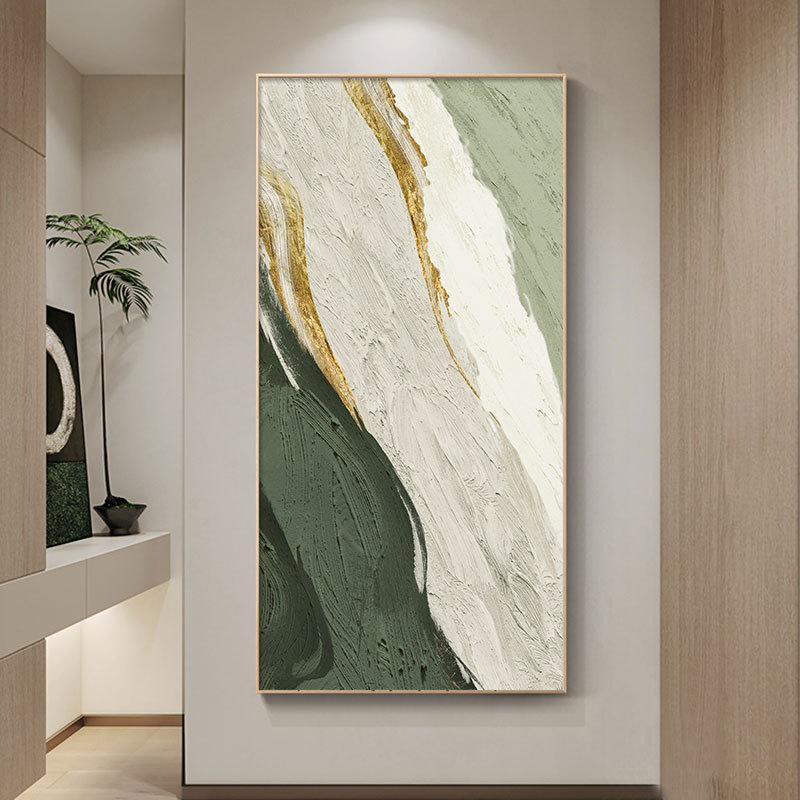 现代简约入户玄关装饰画竖版抽象客厅走廊壁画2023新款玄幻挂画