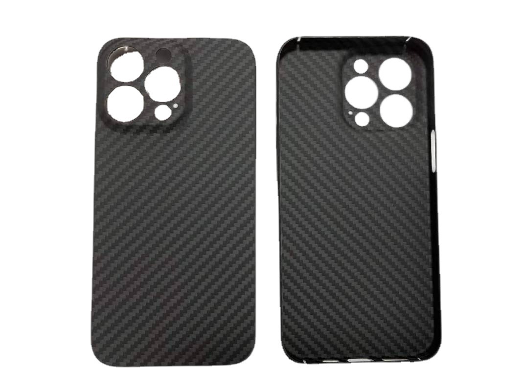 For Apple 14 Pro Max carbon fiber phone case Kevlar phone case thin factory direct supply full figure