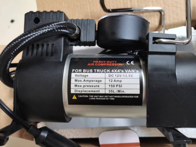 Metal single-cylinder electric 12V car on-board air pump Specification image