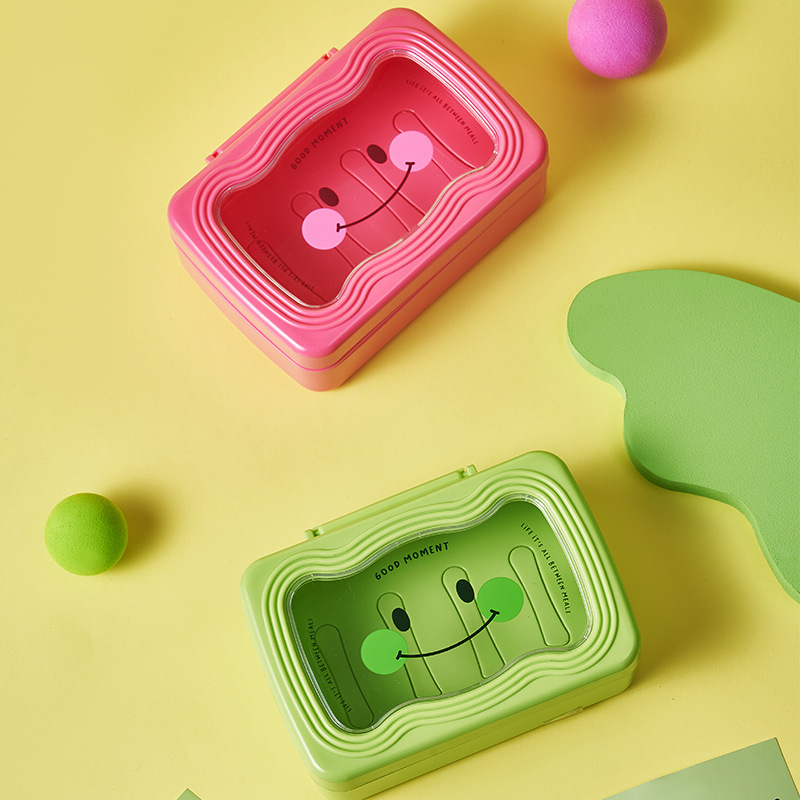 Soap box, student dormitory soap storage box, dopamine soap box, travel portable, double-layer, water-draining, household Specification drawing