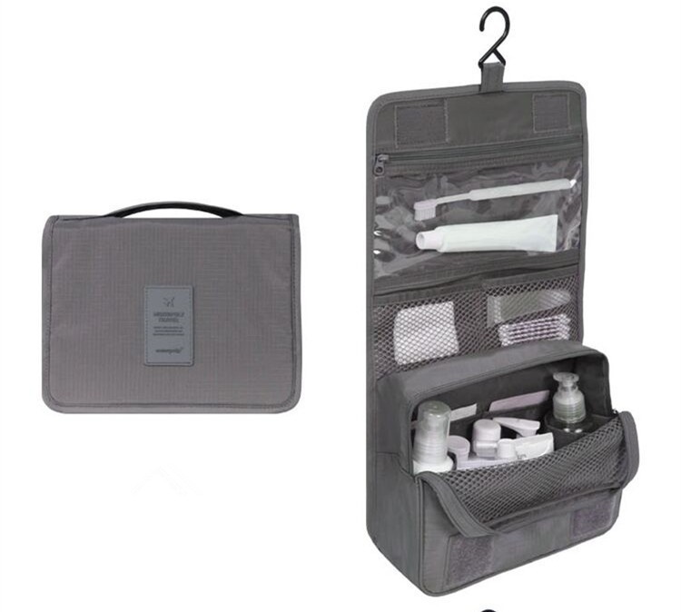 Multi-functional travel storage bag, hand-held double-layer women's makeup bag, men's travel toiletries bag Item Picture