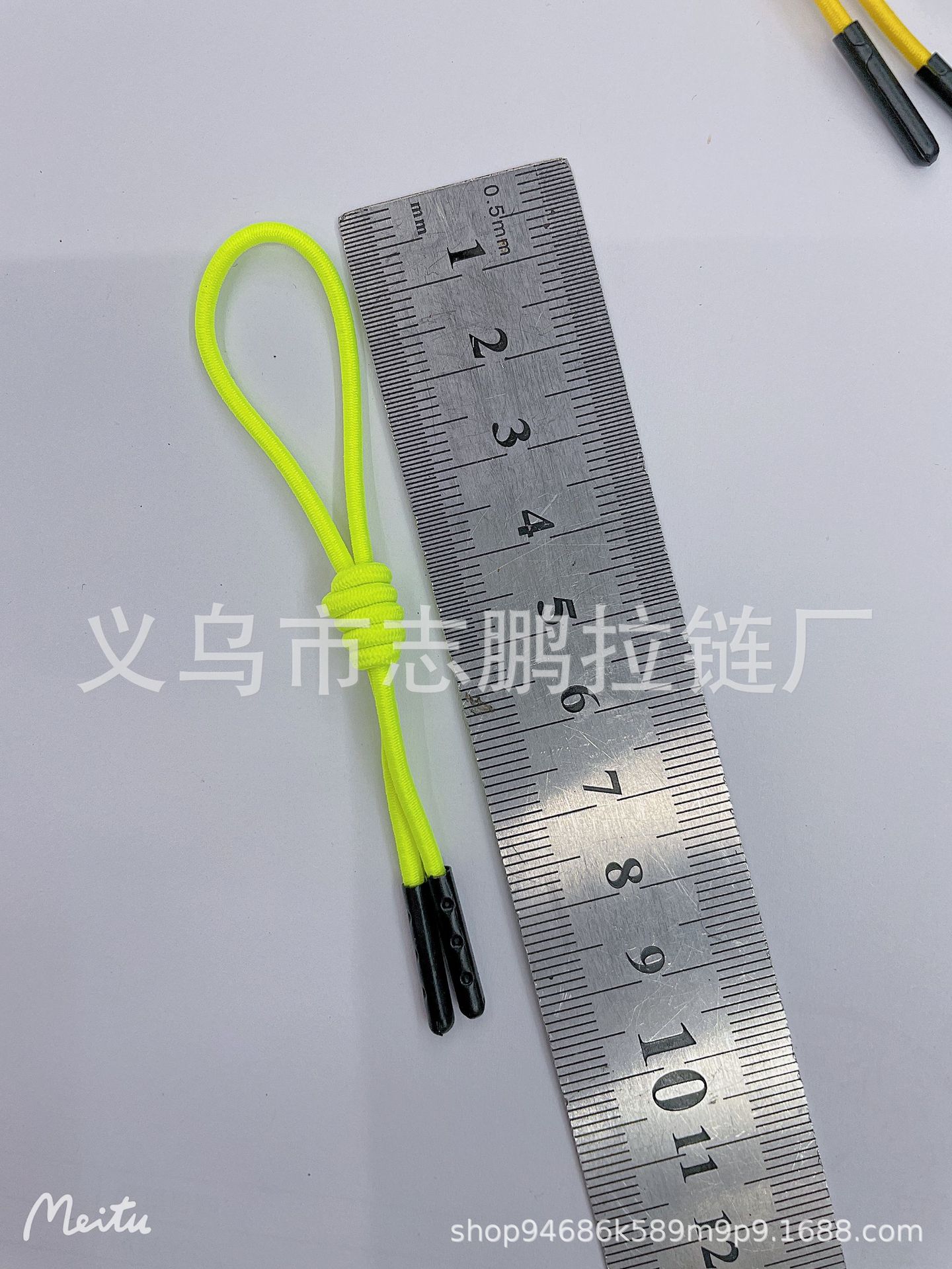现货彩色合金弹力拉链绳头拉绳拉头拉链头服装箱包拉绳拉尾拉手