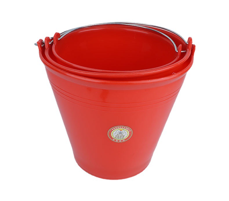 家用大号小号手提水桶学生加厚储水桶大容量红色提桶水桶现货批发详情图5