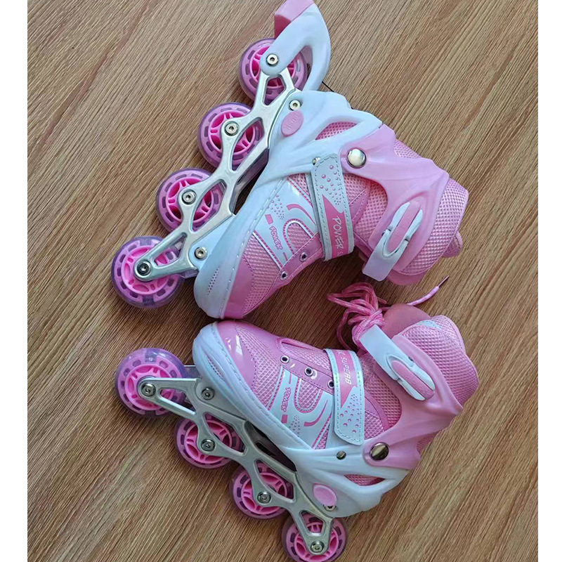 Roller skates Kids set Roller skates for boys and girls Adult roller skates Adjustable double-row skates children's toys details Picture