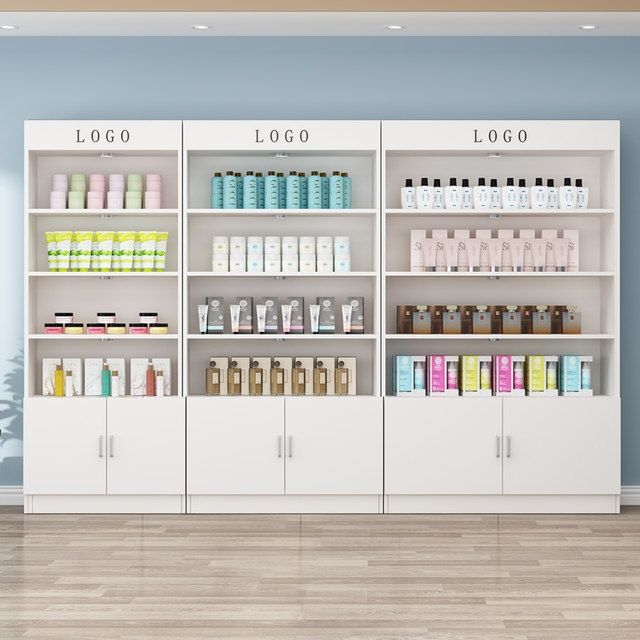Cosmetics display cabinet Hairdresser cabinet display shelf Beauty salon product display cabinet Supermarket shelf storage