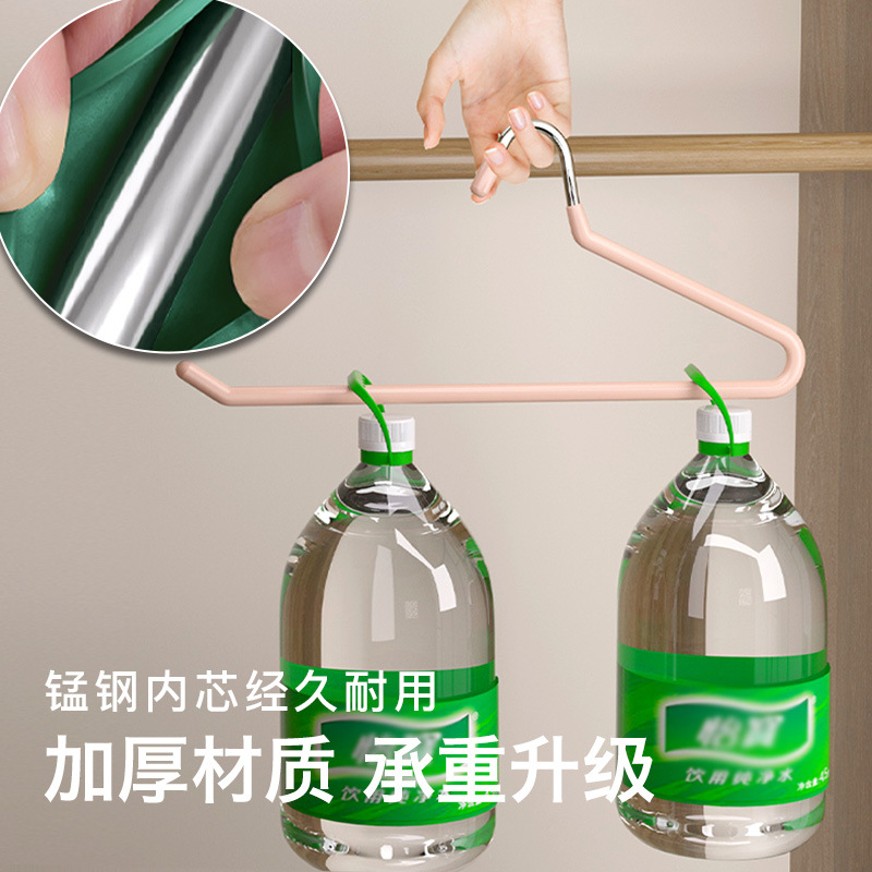 The goose-shaped trouser rack is a must-have storage tool for household trouser hangers with no trace and anti-slip goose-shaped Z-shaped short wardrobes Specification image