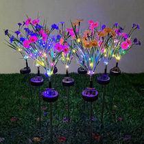 Solar led chrysanthemum flower lamp