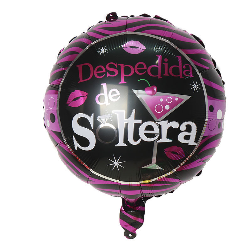 Wholesale of 18-inch aluminum foil balloons for cross-border monochrome party balloons, cartoon-shaped party pranks, Valentine's Day confessions Item Picture