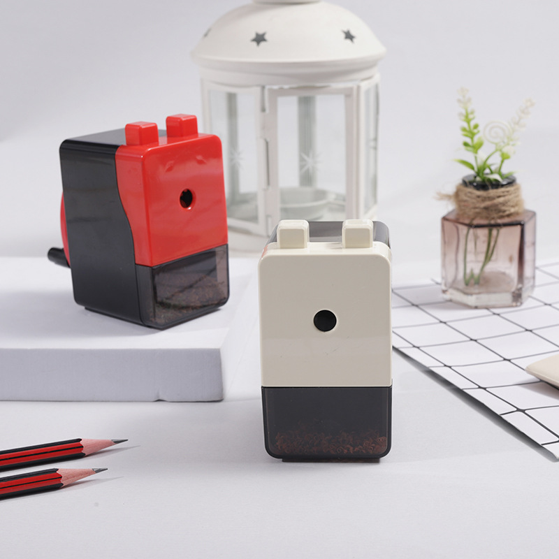 Manufacturers directly for primary school students sharpener red white black hand sharpener labor saving pen knife pencil knife wholesale details Picture