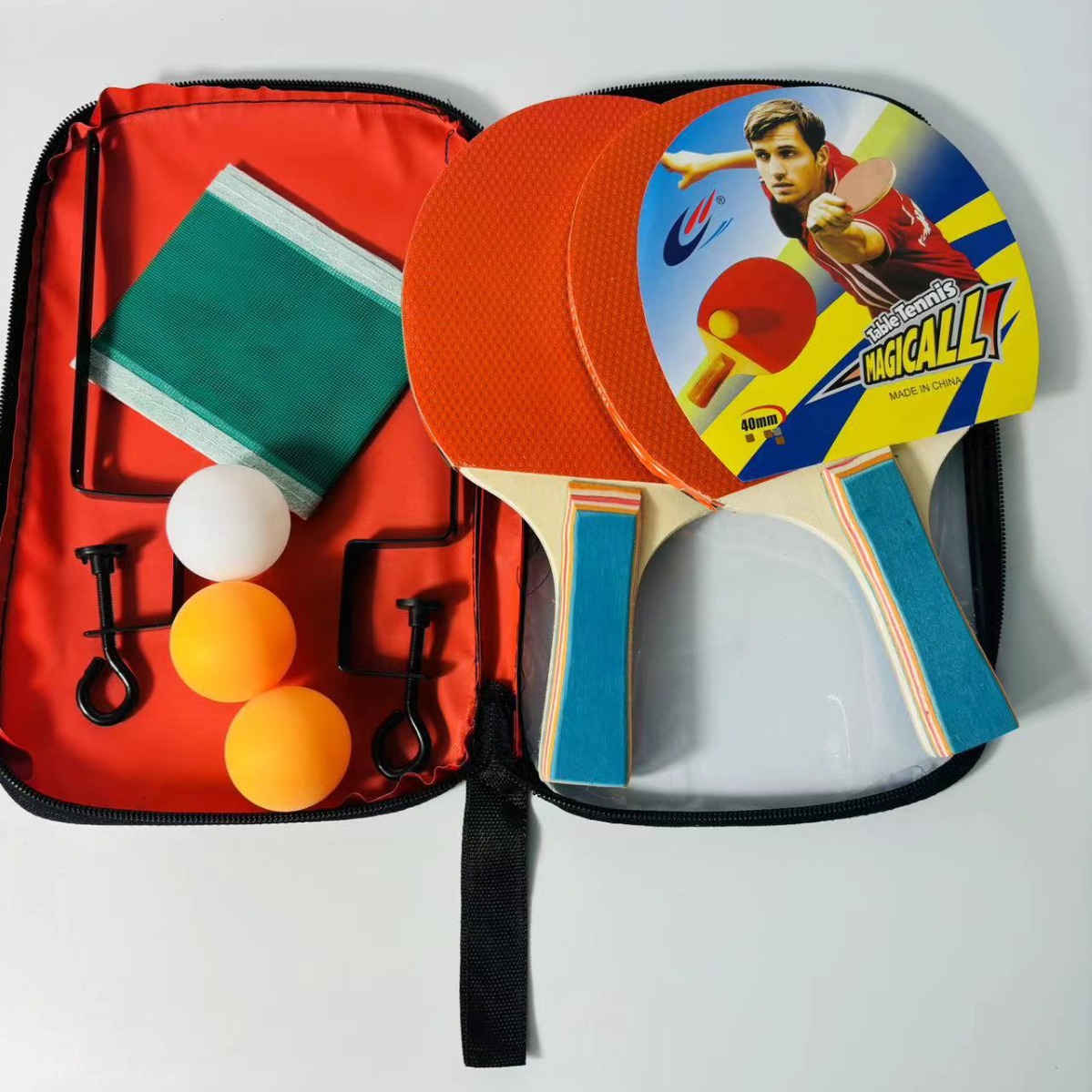 Macgregor Table Tennis Racket 7Mm Single Belt Rack Table Tennis Racket Set Beginner Horizontal Racket Children Entertainment Specification drawing