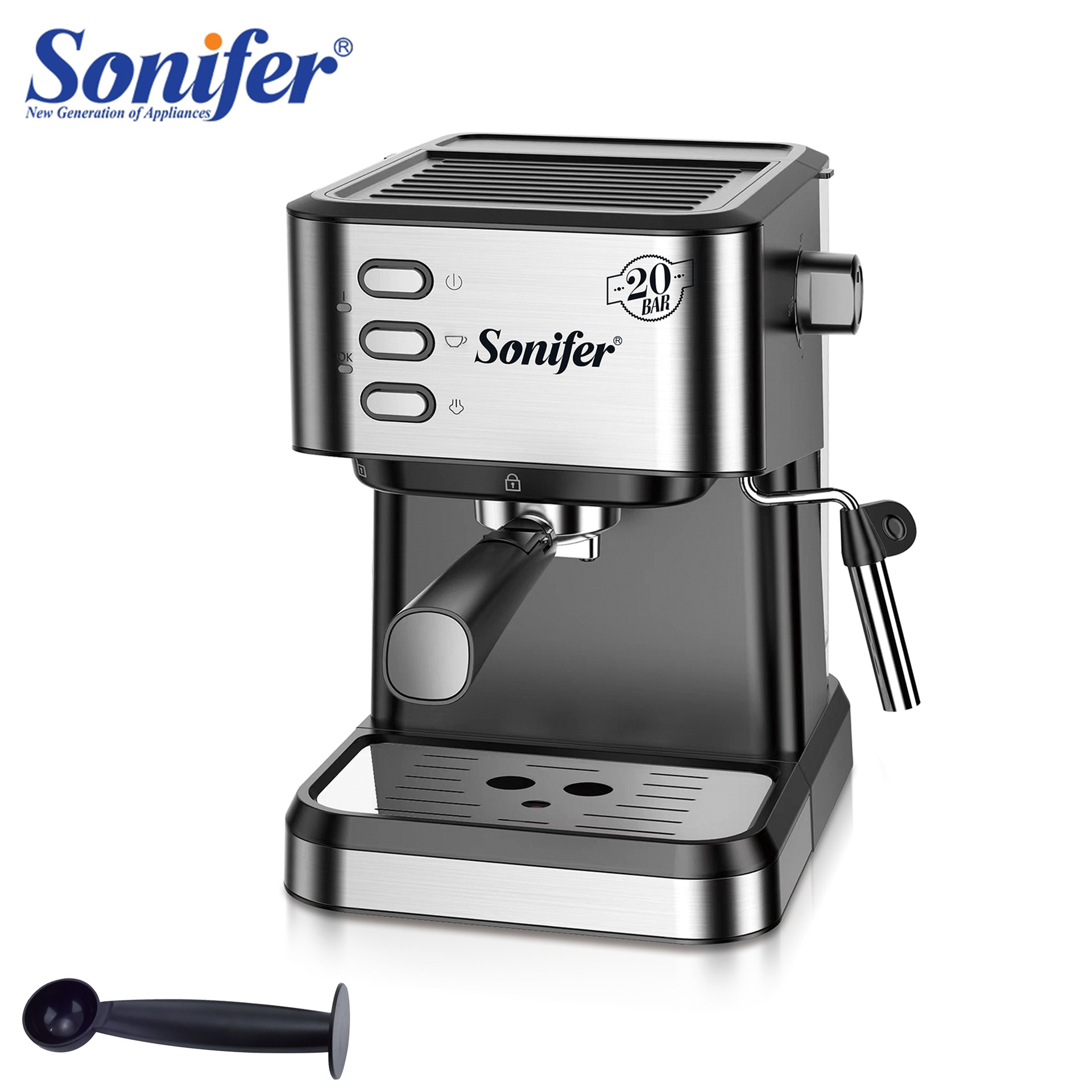 Sonifer 跨境家用多功能浓缩意式咖啡机coffee maker SF-3574