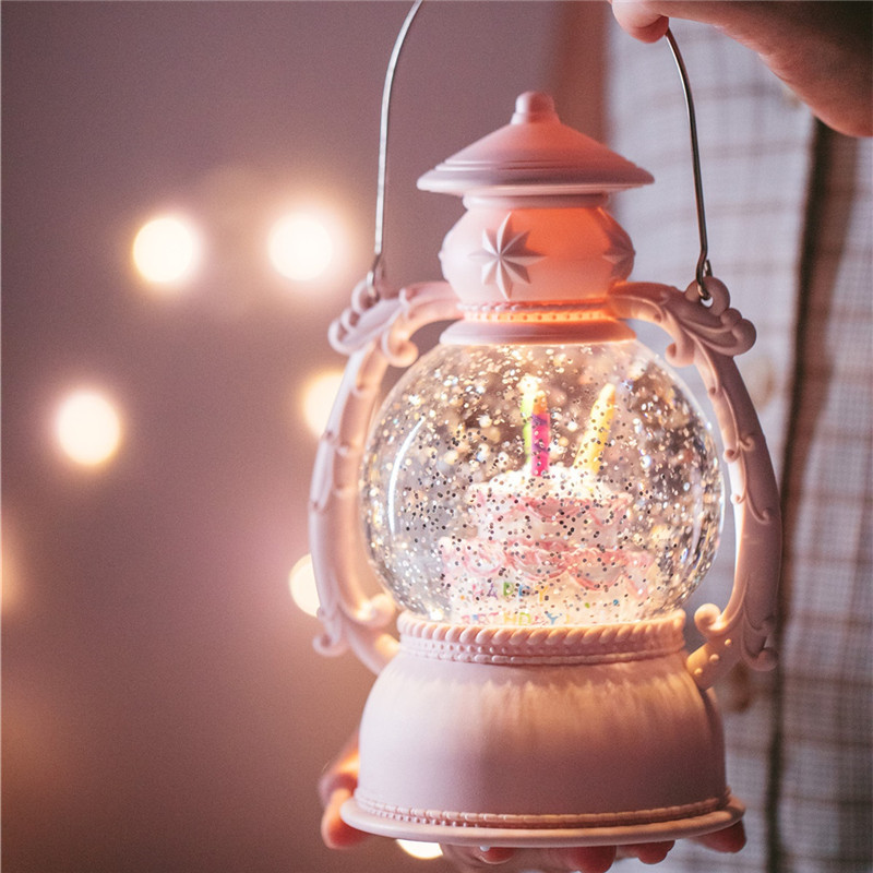 DL002-1 Little Horse Lantern Dreamy Music Box, Music Box Ornament, Birthday Gift for Girls, Night Light Mixed Batch Specification image