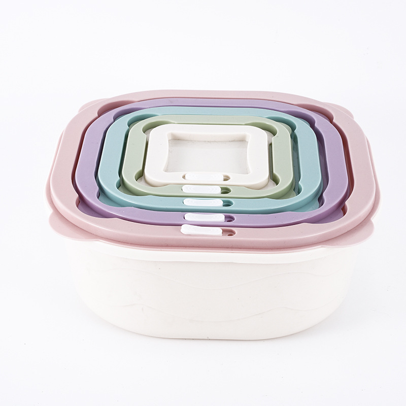 PP多色收纳白底实物图