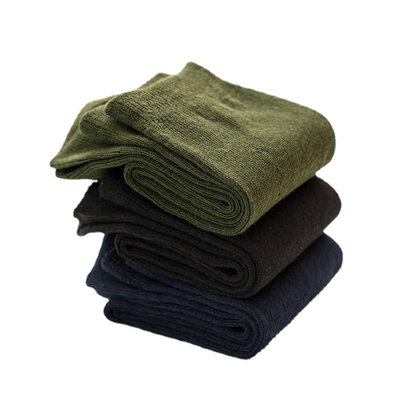 Military socks, men's mid-leg socks, summer socks, winter socks, black navy blue anti-odor and sweat-absorbing style men's sports socks, business socks random Item Picture
