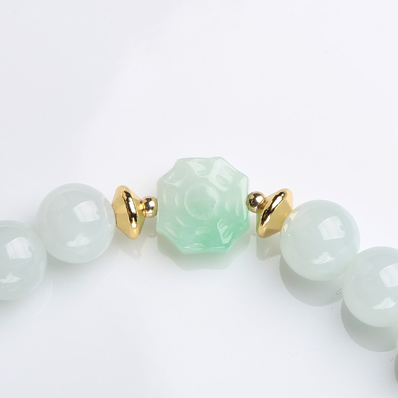 Natural jade bracelet, Eight Trigrams Auspiciousness, Nanhong agate, small drip flow, ethnic style, retro women's trendy bracelet consignment Specification image