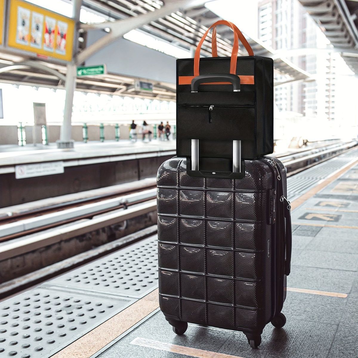 Travel shoe bags, portable shoe storage bags, large-capacity long and short boots, dust-proof handbags, business trip luggage storage bags pic 8