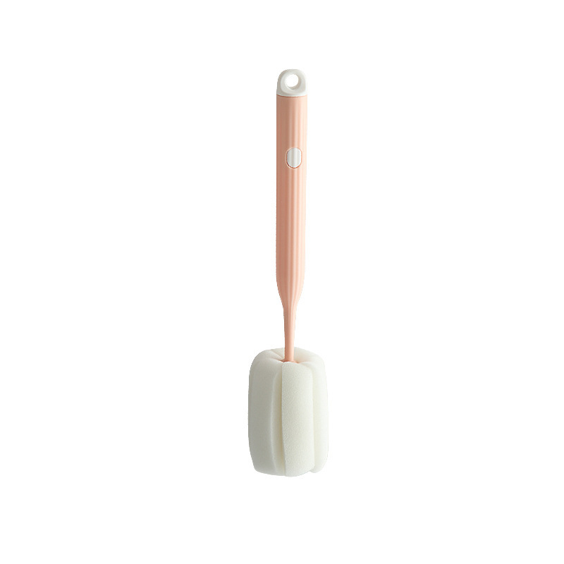 Q2121 Cup Scrubbing Cup Cleaner Sponge Long Handle Scrubbing Baby Bottle Brush No Dead Corners To Remove Tea Stains Cleaning Small Brush Item Picture
