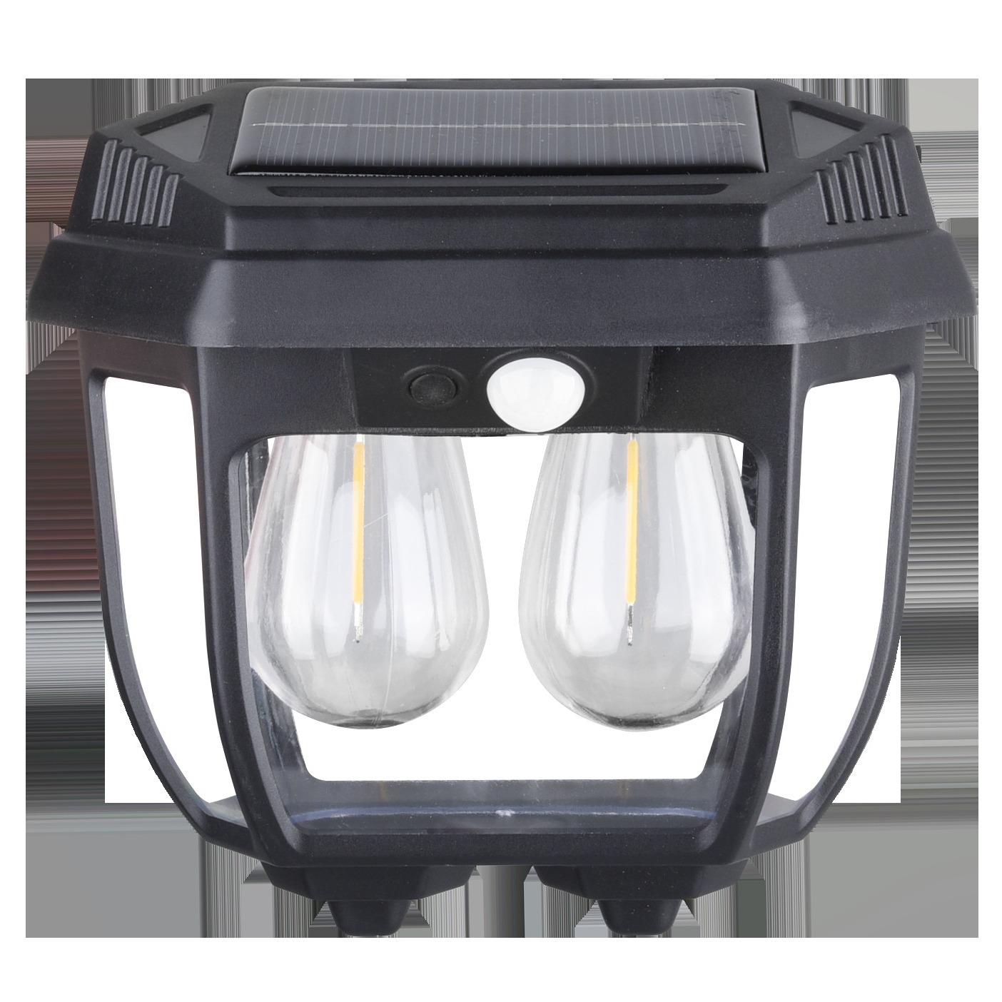 2023 New Solar Sensor Lamp Tungsten Filament Warm Light Wall Lamp For Courtyard, Villa, Garden And Waterproof Small House Lighting Item Picture