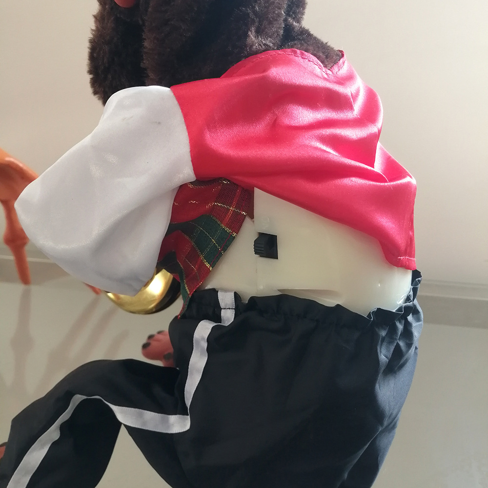 Children's monkey plush toys, percussion performance props, sound touch sensing electric toys for singing occasions Application Scenario