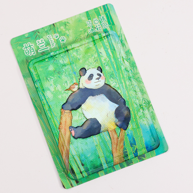 Tinplate fridge magnets, Sichuan Giant Panda Museum souvenirs, zoo gift shop wholesale travel gifts Specification image