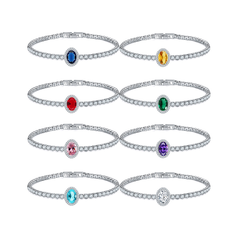 The water-drop studded bracelet of Kashi jewelry is a bestseller. It is a fashionable and luxurious cross-border creative micro-inlaid zircon jewelry from Europe and America Item Picture