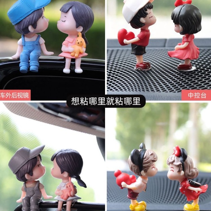 Car interior accessories, rearview mirrors, car couple ornaments