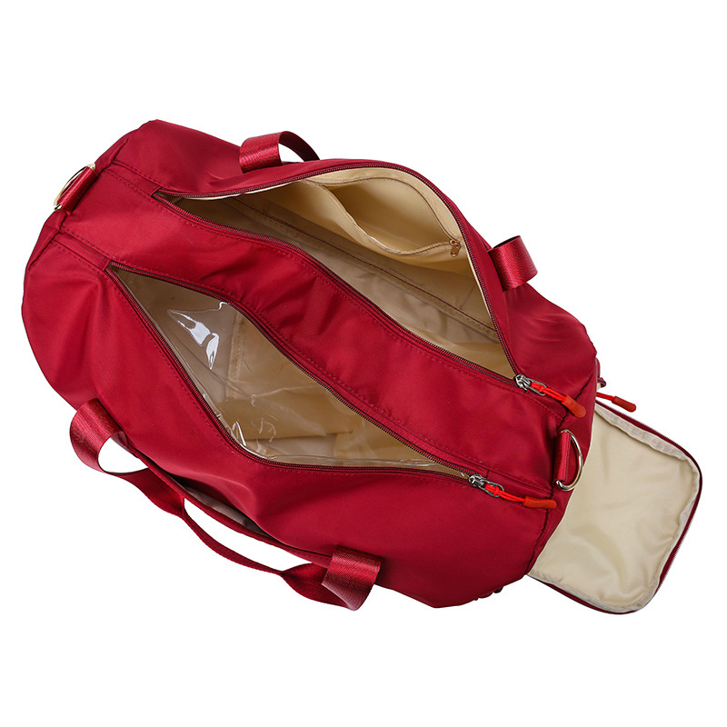 Cross-border outdoor sports bag, Korean-style yoga and fitness bag, large-capacity dry and wet separation single-shoulder travel bag with logo printing details Picture