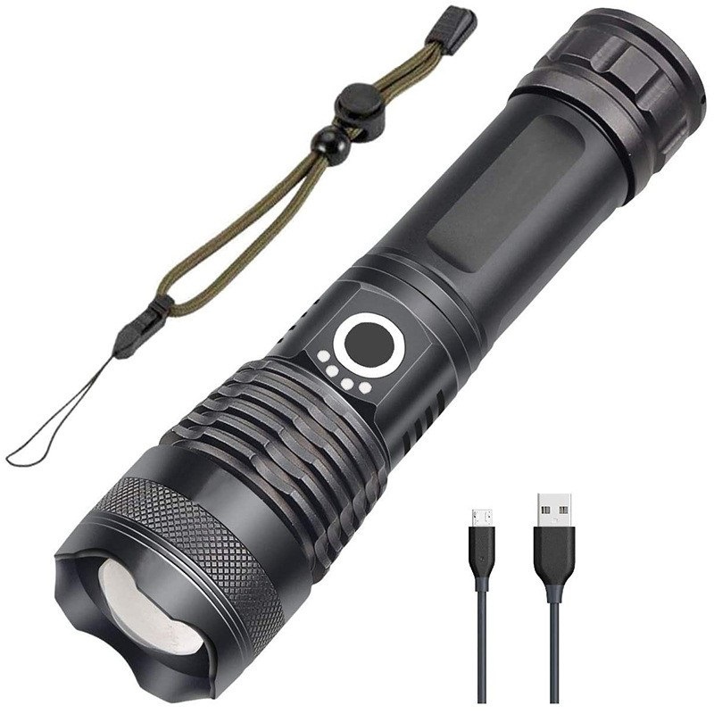 Factory wholesale cross-border P50 high-intensity flashlight, aluminum alloy outdoor fishing lamp, rechargeable zoom USB flashlight Application Scenario