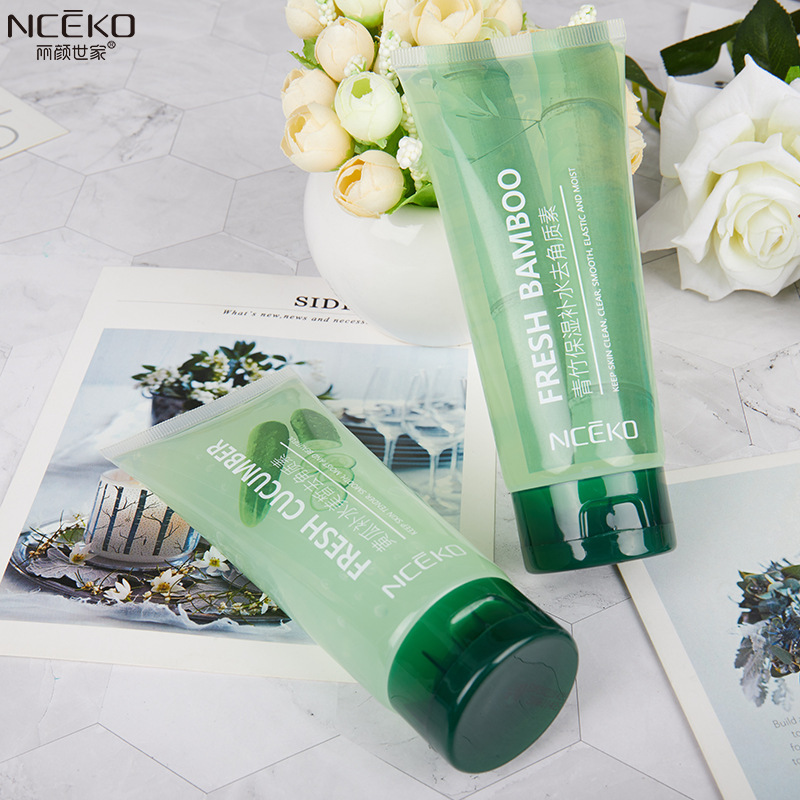 Liyan Family Green Bamboo and Cucumber Whitening Exfoliation Facial and Body Exfoliation Gentle Moisturizing Deep Cleansing 150g Specification image