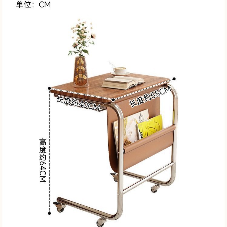 The side table is a simple and modern home table for bedrooms, living rooms, offices, notebooks, and bedside tables. It is a movable small table Item Picture