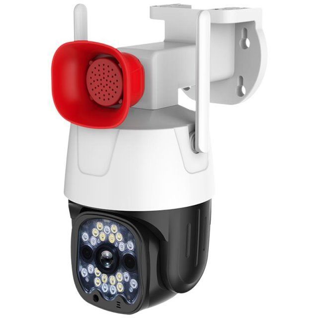 Wireless Wifi Network 4G Remote Alarm Monitoring Camera Three Lenses With Horn Ultra Clear Security Ball Machine