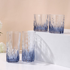 现代简约风加厚玻璃杯水晶玻璃鸡尾酒调酒杯客厅茶几餐桌摆件