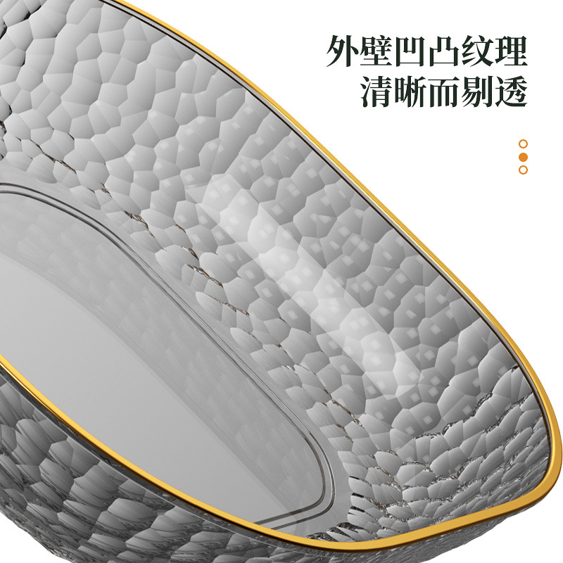Home-use bone-spitting plate, table garbage bone plate, fruit snack, dried fruit snack plate, light luxury table small dish plate Item Picture