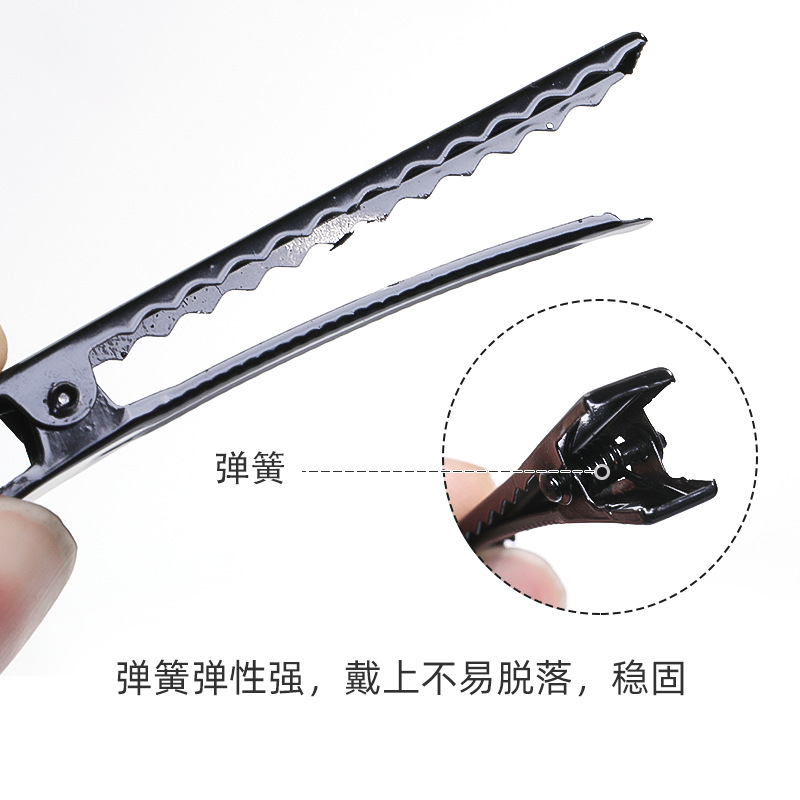 Diy Black Duck Bill Clip Hair Clip Headpiece Handmade Material Accessories Bow Diy Bottom Clip One-Line Clip Hair Clip Specification drawing