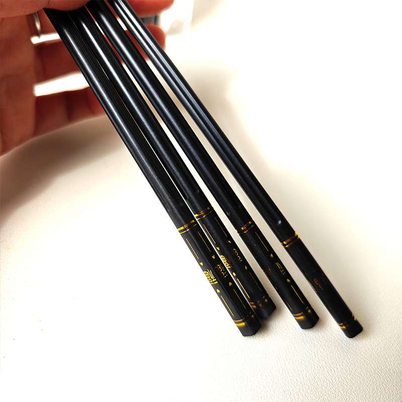 2 pairs of gold-embossed chopsticks, 1500 yuan each. 2 pairs of gold-embossed chopsticks, household "Fu" character chopsticks, hotel and catering chopsticks, black chopsticks, 1 yuan wholesale supply Item Picture